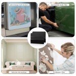 2 PCS Vinyl Squeegee Window Felt Squeegee Vinyl Wrap Tool Kit with 6 PCS Squeegee Felt Fabric Window Tint Tools Felt Squeegee Window Film Application Kit Black Car Squeegee for Glass Film Application