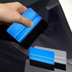 Lainballow 20 Pcs Vinyl Squeegee,4''/6'' Felt Edge Squeegee,Plastic Vinyl Wrap Squeegee,Window Tint Squeegee with 30 Black Fabric Felt for Car Vinyl Wrap Window Tint Wallpaper Decal Sticker,Blue,Grey