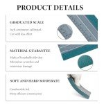 KVAEY 3 PCS Vinyl Squeegee Tool, Big Size Felt Edge Wrap Squeegee Tool with Inch & Centimeter Ruler, Vehicle Window Tint Installation Kit for Peel and Stick Wallpaper (7.9+9.8+11.8 Inch)