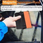 4-Pack Vinyl Felt Squeegee with Magnet Edge