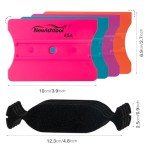 Vinyl Wrap Squeegee Set with Felt, 4-Pack