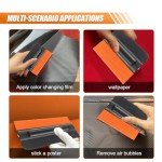 Magnetic Vinyl Squeegee with Felt - 3 Pack
