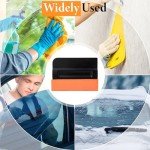 4-Pack Vinyl Felt Squeegee with Magnet Edge