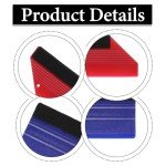 2-Piece Vinyl Squeegee Set with Felt Edges