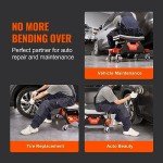 VEVOR Heavy Duty Rolling Mechanic Stool with Tool Storage