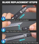 Retractable Utility Knife Set with Extra Blades