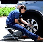 Grey 36" Z-Creeper Seat with Pro-Lift Quality