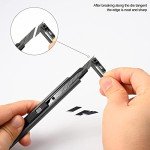 Retractable Utility Knife with 30 Replacement Blades