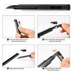 Retractable Utility Knife with 30 Replacement Blades