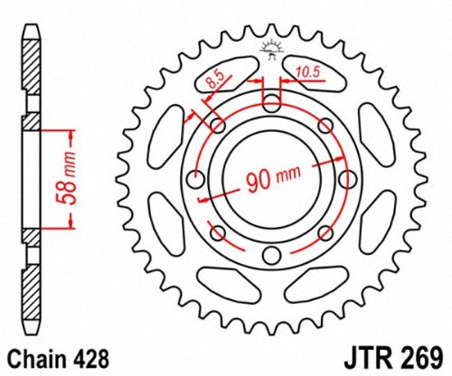 JT-Sprockets 52 Tooth Rear Sprocket