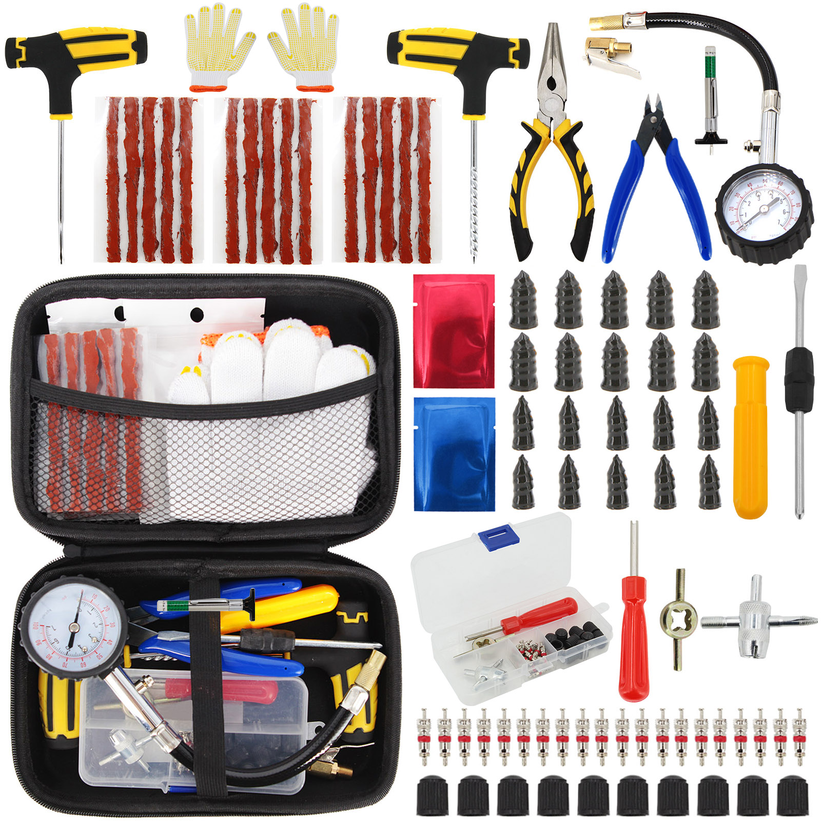 Hawk 250 Motorcycle Car Tire Repair Tool Kit