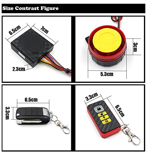 Hawk 250 Motorcycle Anti-Theft Alarm with Engine Start