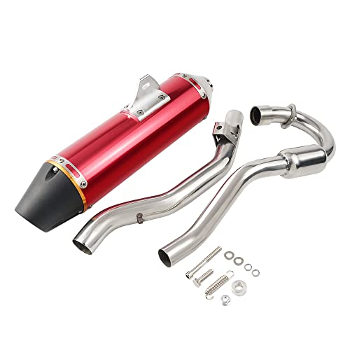 NICECNC Red Slip-On Full Muffler Escape System Compatible with Honda CRF150F CRF230F 2003 2004 2005 2006 2007 2008 2009 2010 2011 2012 2013 2014 2015 2016
