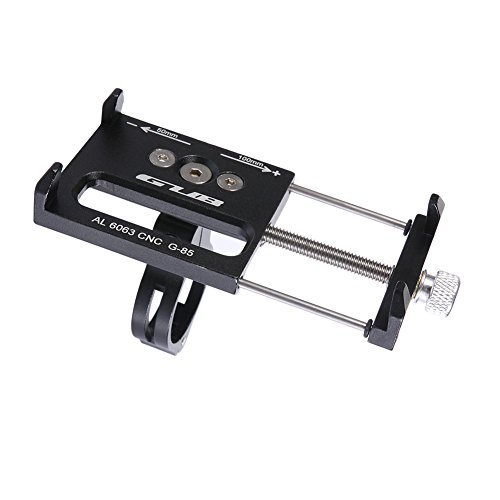 Universal Adjustable Aluminum Bike Phone Holder - Black
