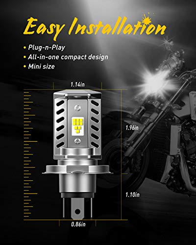 Hawk 250 Motorcycle LED Bulb: 6500K White, 1 Pack