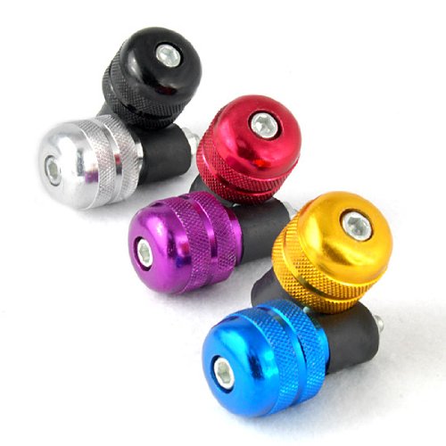 Black Aluminum Handlebar End Slider Caps for Hawk 250