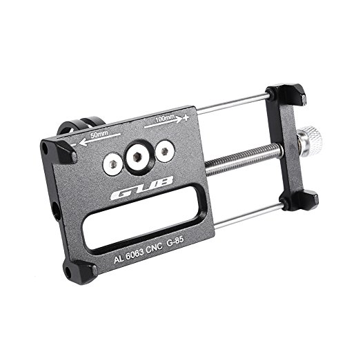 Universal Adjustable Aluminum Bike Phone Holder - Black