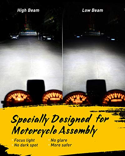 Hawk 250 Motorcycle LED Bulb: 6500K White, 1 Pack