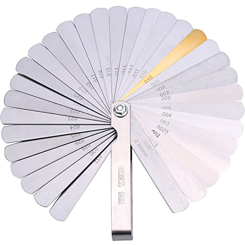 Foldable Metric Imperial Steel Feeler Gauge - 32 Blades