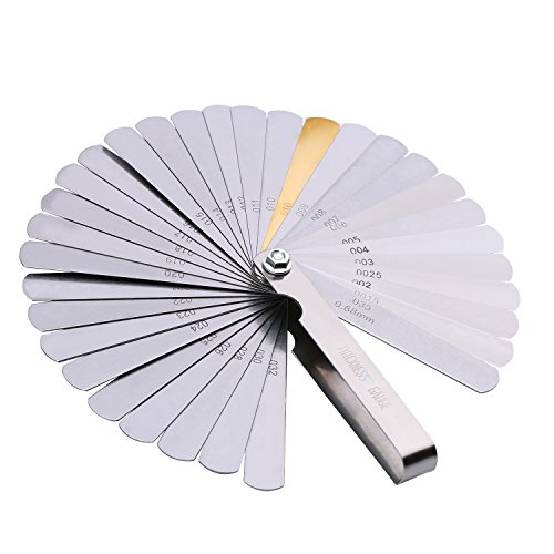 Foldable Metric Imperial Steel Feeler Gauge - 32 Blades
