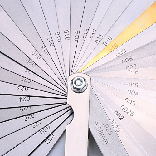 Foldable Metric Imperial Steel Feeler Gauge - 32 Blades