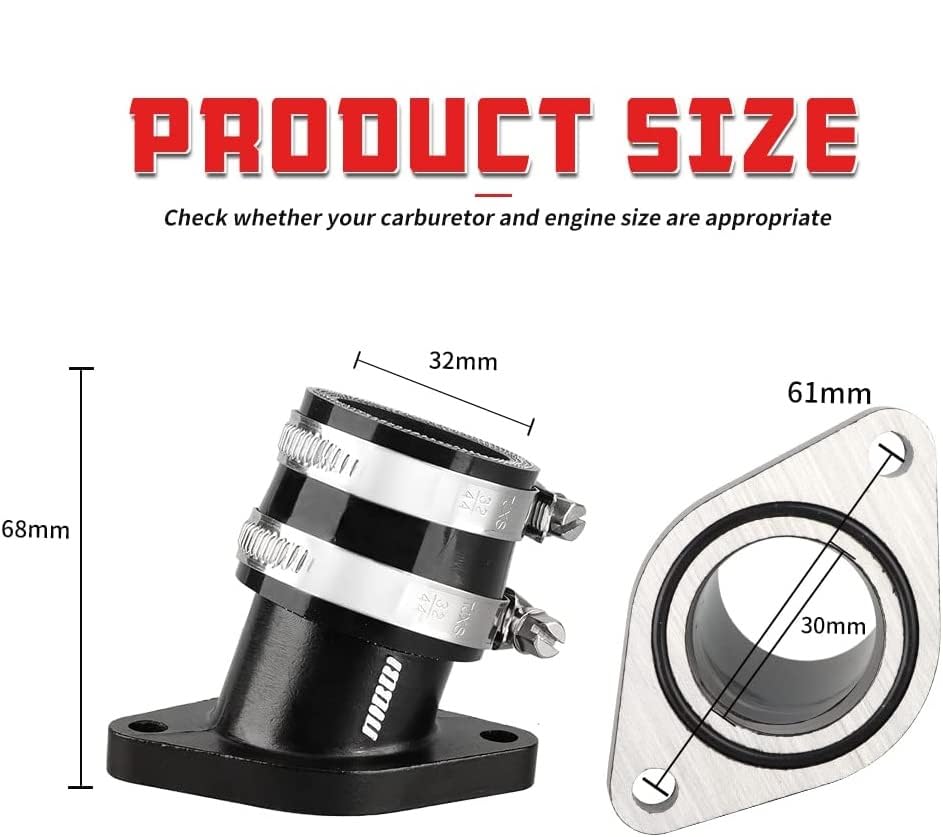 Hawk 250 Motorcycle Intake Manifold - NIBBI Carburetor
