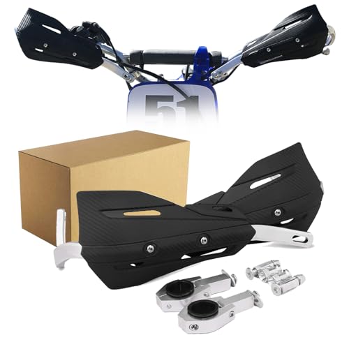Hawk 250 Motorcycle Hand Guards, Universal Mounting Kits - Black
