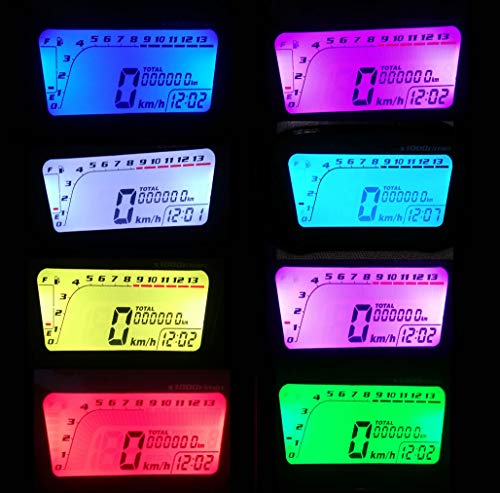 SAMDO LCD Motorcycle Speedometer Gauge - 13000 RPM