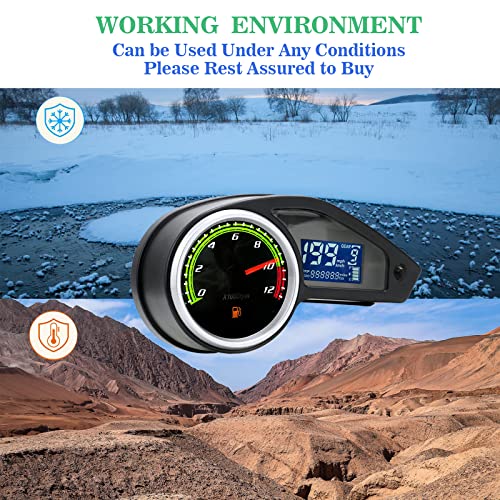 Digital Speedometer, LCD Odometer & Tachometer for Hawk 250