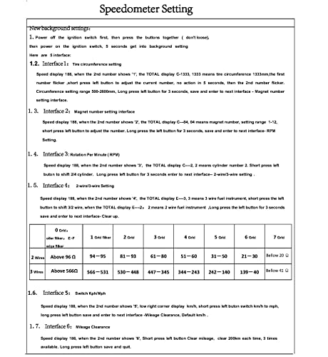SAMDO LCD Motorcycle Speedometer Gauge - 13000 RPM