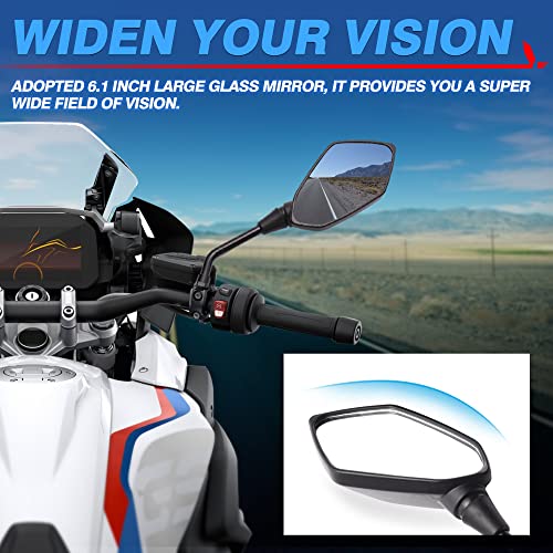 Hawk 250 Motorcycle Wing Mirror - 2 Pack