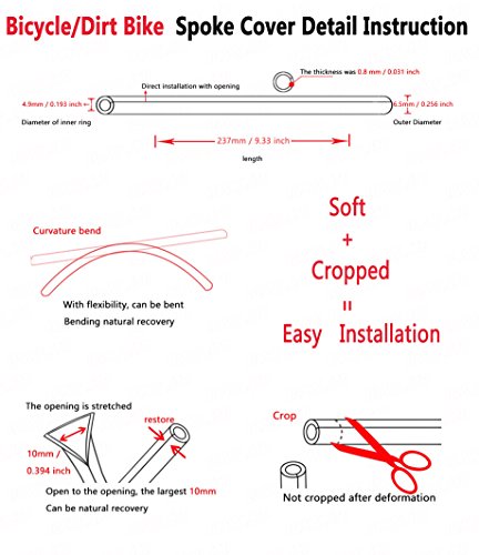 Hawk 250 Motorcycle: 75pcs Spoke Skins for 21" Rims