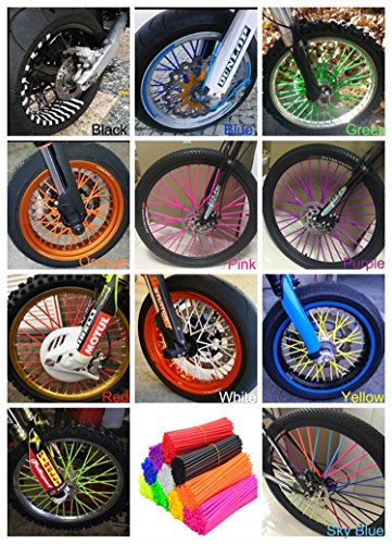 Hawk 250 Motorcycle: 75pcs Spoke Skins for 21" Rims