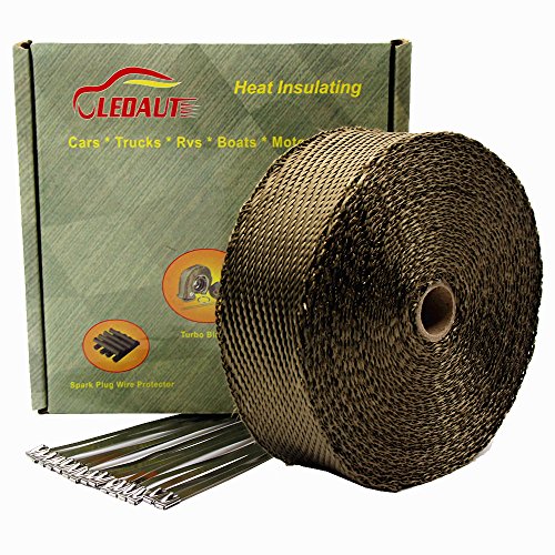 ledaut Titan Auspuff Wärme Wrap Rolle - Motorcycle Fiberglass Heat Shield
