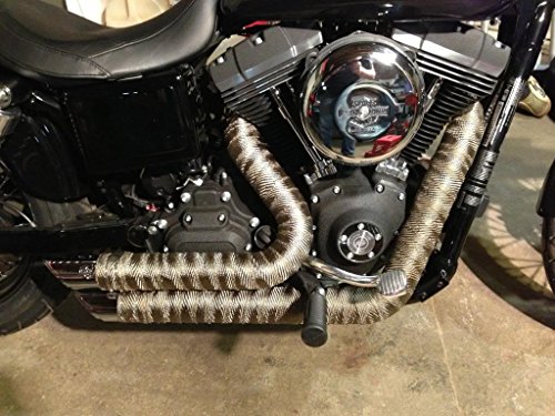 Hawk 250 Motorcycle: 2"x 100' Titanium Exhaust Wrap