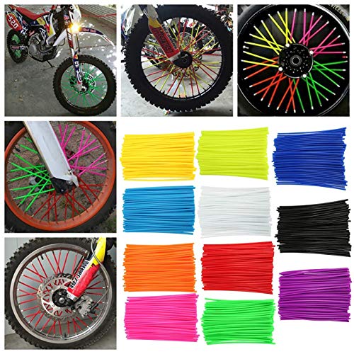 Red Spoke Skins for Hawk 250 Motorcycle