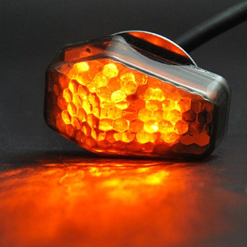 Universal Motorcycle LED Blinkers, 15pcs, Amber, Hawk 250