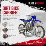 Black Widow Hitch-Mounted Aluminum Motorcycle Carrier