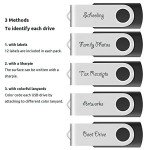 10-Pack 1GB USB 2.0 Flash Drives - Black