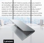 Lenovo IdeaPad 1 Laptop with 15.6" FHD Screen