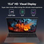 15.6" HD Laptop with Intel Celeron and 12GB RAM