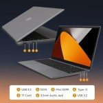 15.6" HD Laptop with Intel Celeron and 12GB RAM