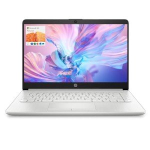 HP 14" Laptop with Intel Quad-Core and 16GB RAM