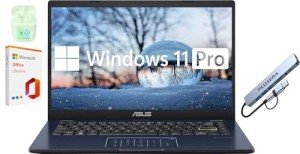 ASUS 14" FHD Laptop with Office & Earphones