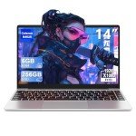 Bvate 14" Laptop, Win 11, 256GB SSD, FHD