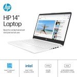 HP 14" Lightweight Laptop for Students and Home
