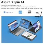 Acer Aspire 3 Spin 14” 2-in-1 Touchscreen Laptop