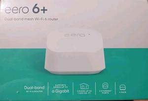 eero 6+ Mesh WiFi Router - Gigabit Speed, 1-Pack