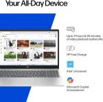 HP 15.6" Touchscreen Laptop with Office & Earphones