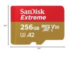 SanDisk 256GB Extreme MicroSD Card with Adapter